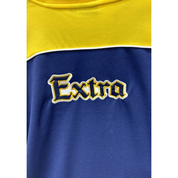 Corona Extra Beer Hockey Jersey Men's XL Long Sleeve Blue White and Yellow, New - Picture 6 of 9